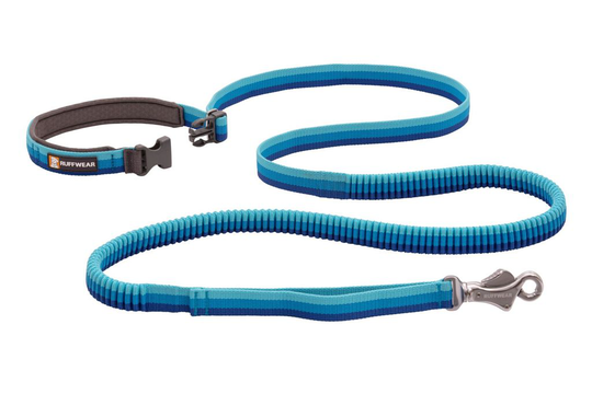 Ruffwear Roamer Bungee 2021- Säädettävä Talutushihna- Blue Atoll (2,2 - 3,4 m)