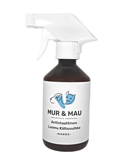 Mur & mau antistaattinen luomu kiiltosuihke mango 250ml