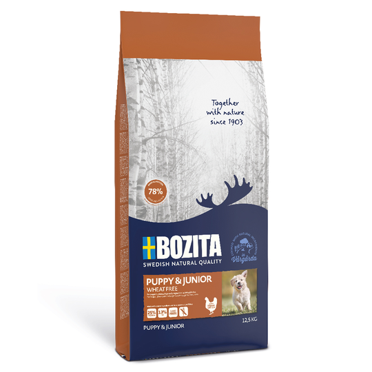 Säästöpakkaus: 2 x Bozita -suurpakkausta - Puppy & Junior Wheat Free (2 x 12,5 kg)