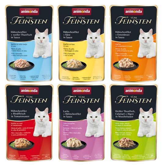 Animonda vom Feinsten Pouch 36 x 50 g - lajitelma: 6 makua