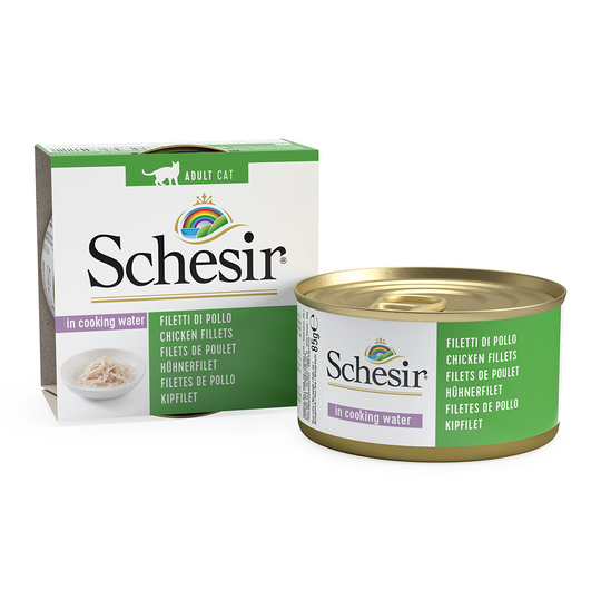 Schesir Natural with Rice 1 x 85 g - kanafilee keitinliemessä