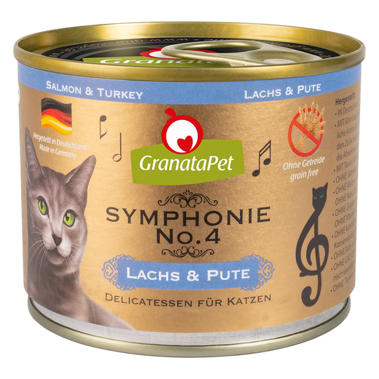 GranataPet Symphonie 6 x 200 g - lohi & kalkkuna