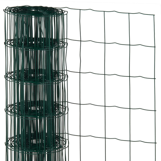 Nature Metalliverkko suorakaide 0,8x10 m muovipäällyste teräs vihreä