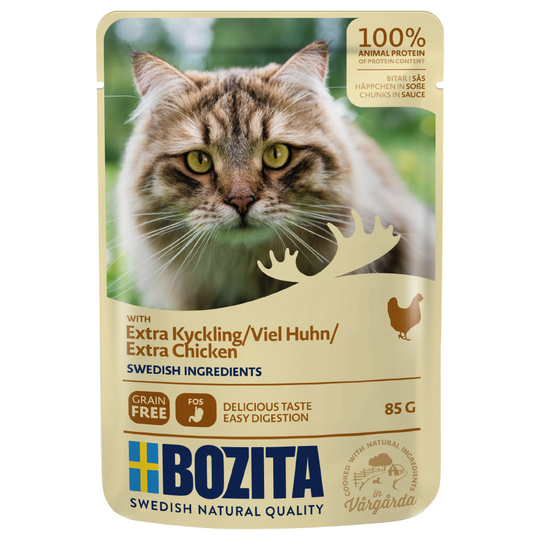Bozita Chunks in Gravy Pouch 24 x 85 g - kana