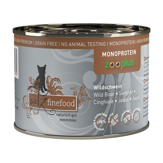 catz finefood Monoprotein zooplus 6 x 200 g - villisika