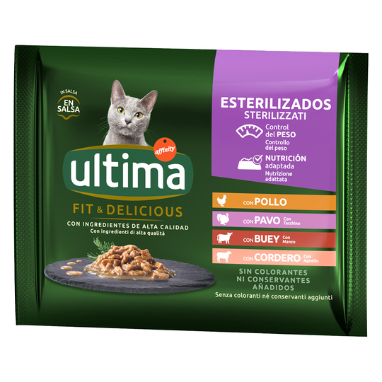 Ultima Cat Sterilized 48 x 85 g - lihalajitelma