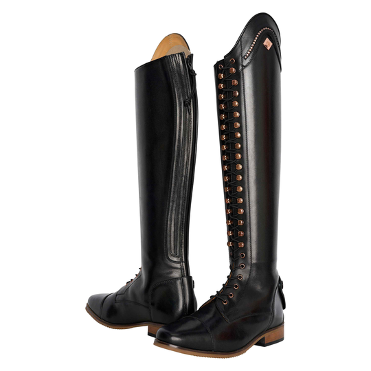 Ratsastussaappaat IRHOlania Dressage Long/Narrow Black Lack-Rose Black Lack-Rose (39)