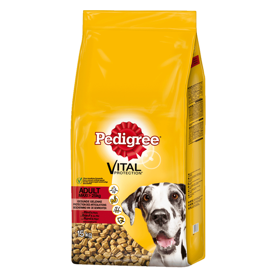 Pedigree Adult Maxi Beef & Rice - 15 kg