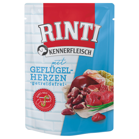 RINTI Pouches -säästöpakkaus 20 x 400 g - siipikarjansydän