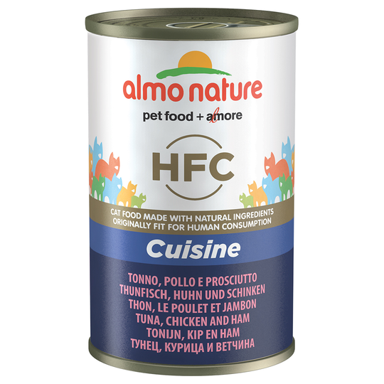 Almo Nature HFC -säästöpakkaus: 24 x 140 g - tonnikala, kana & kanakinkku