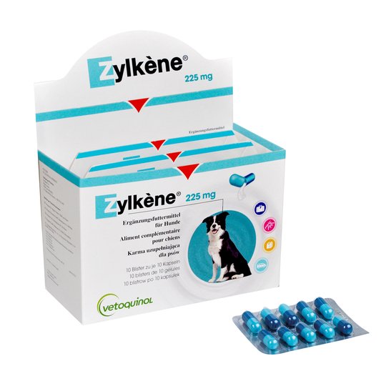 Zylkene-kapselit 225 mg 10 - 30 kg painaville koirille - 100 kpl
