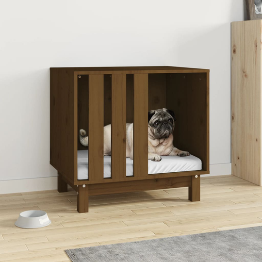 vidaXL Koirankoppi hunajanruskea 60x45x57 cm täysi mänty