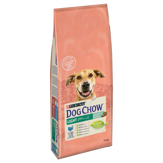 Purina Dog Chow bonuspakkaus 14 kg: 12 + 2 kg kaupan päälle! - Adult Light Turkey