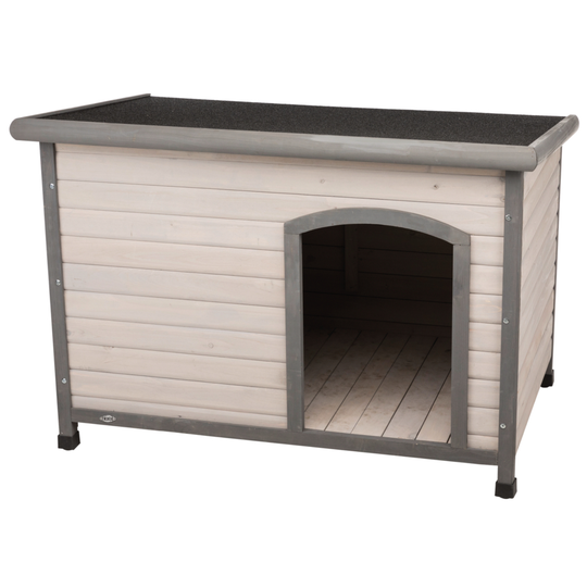 Trixie Natura Classic -koirankoppi, tasakattoinen - L: L 116 x P 79 x K 82 cm, harmaa