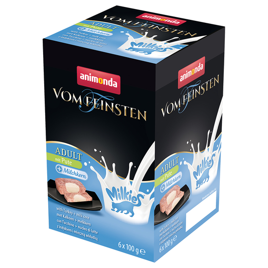 Animonda Vom Feinsten Adult Milkies 36 x 100 g - kalkkuna & maitoydin