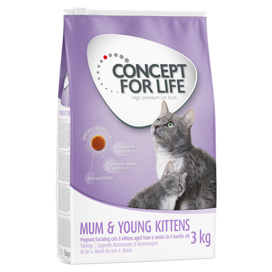 Concept for Life Mum & Young Kittens - Parannettu resepti! - 3 kg