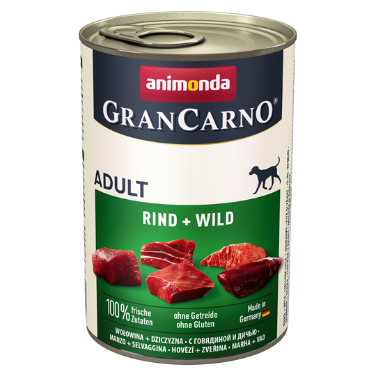 Animonda GranCarno Original -säästöpakkaus 24 x 400 g - nauta & riista