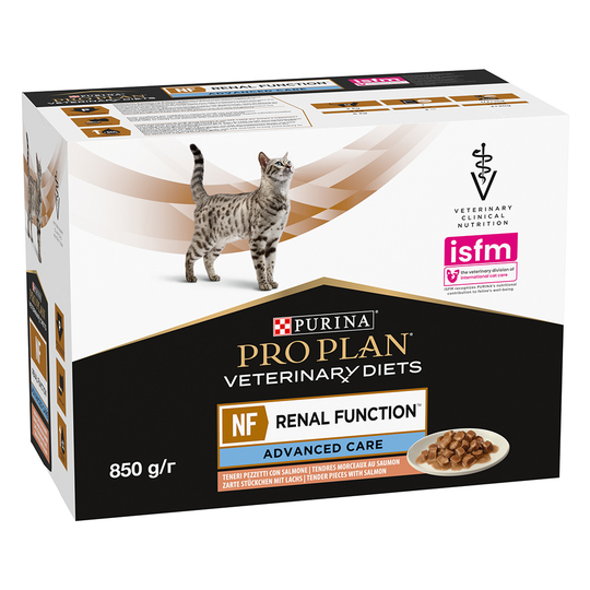 Purina Pro Plan Veterinary Diets Feline NF Advance Care, lohi - 10 x 85 g