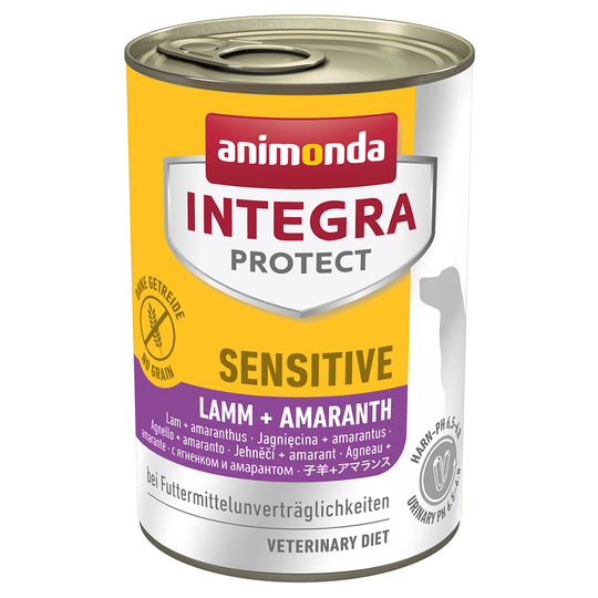 Animonda Integra Protect Sensitive -purkkiruoka - 6 x 400 g lammas & amarantti