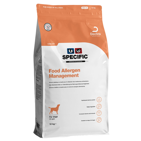 Specific Dog CDD HY- Food Allergen Management - 12 kg
