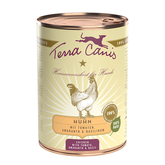 Terra Canis Classic 6 x 400 g - kanaa ja tomaattia, amaranttia & basilikaa
