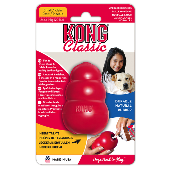 KONG Classic, punainen - Small, noin 7 cm
