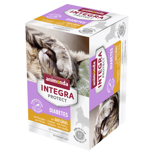 Säästöpakkaus: Animonda Integra Protect Adult -rasiat 12 x 100 g - Adult Diabetes - siipikarja
