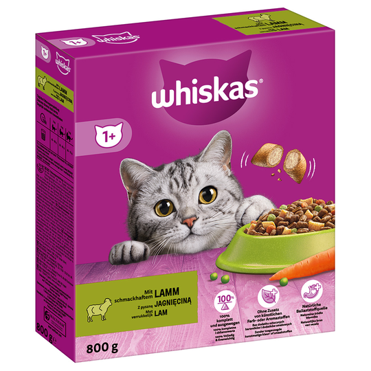 Whiskas-kuivaruoka - 10 % alennusta! - 1+ Lamb (800 g)