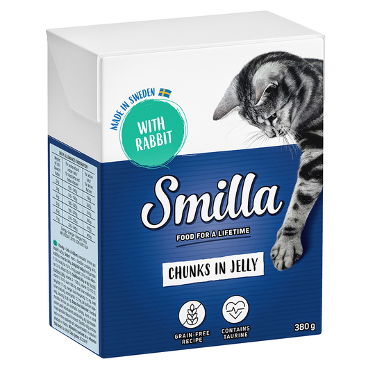 Smilla Chunks in Jelly säästöpakkaus 24 x 380 g - kani