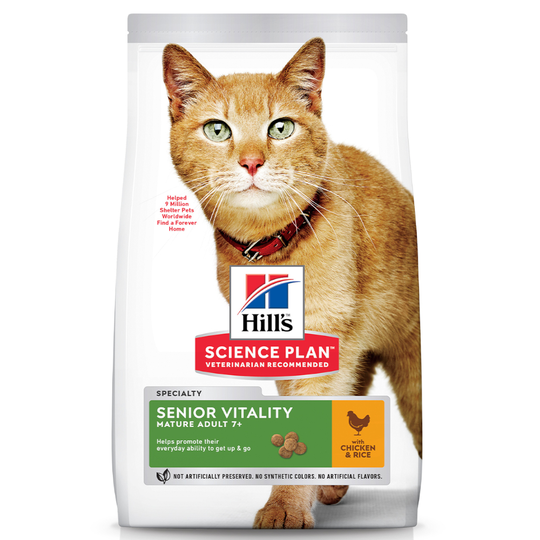 Hill's Science Plan Mature Adult Senior Vitality Chicken & Rice - 1,5 kg