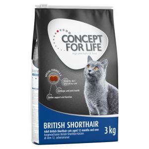 Concept for Life British Shorthair Adult - paranneltu koostumus! - 3 kg