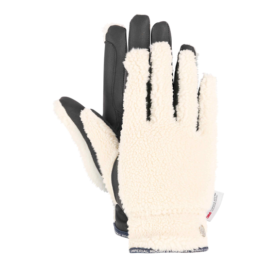 Hanskat IRHFurry Star Offwhite (S)
