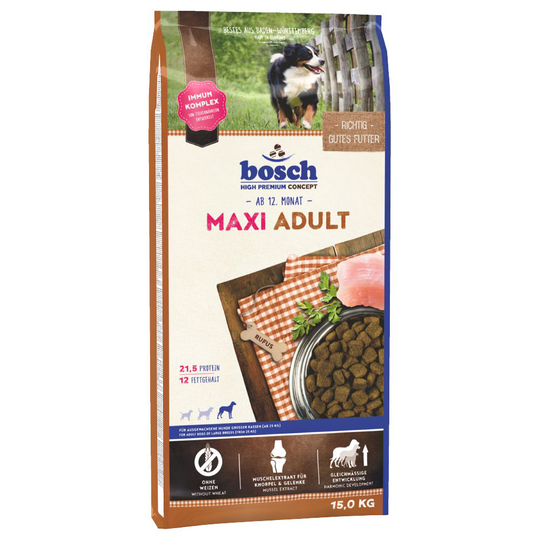 bosch-säästöpakkaus - 2 x 15 kg Adult Maxi