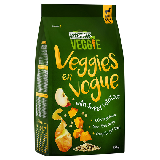 Greenwoods Veggie bataattia ja perunaa linssien, omenan ja kurpitsan kera 1,5 kg