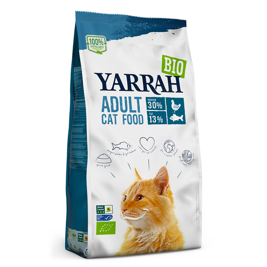Yarrah Bio -kissanruoka kalalla - 800 g
