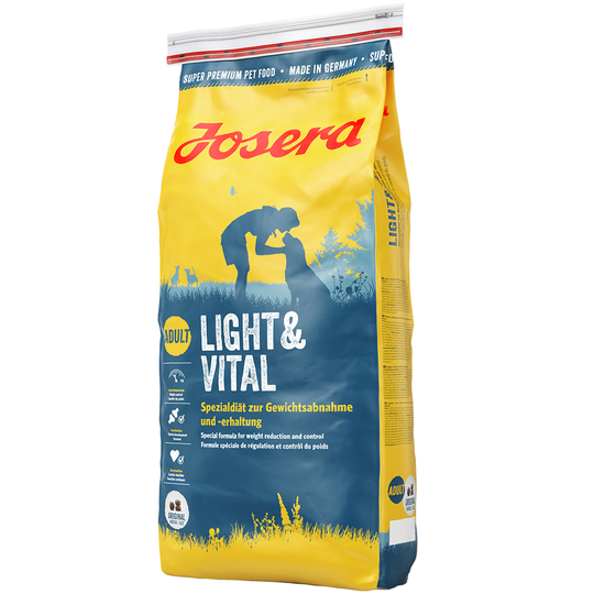 2 x zooPisteet: Josera koiranruoka 15 kg - Light & Vital