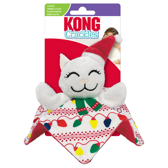 KONG Holiday Crackles Santa Kitty - 1 kpl