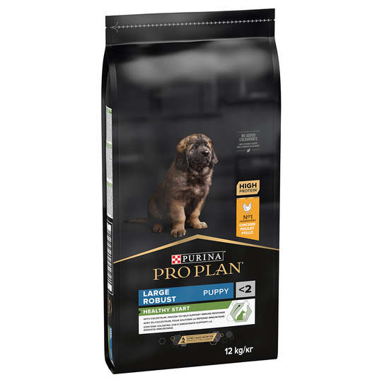 10 kg + 2 kg / 12 kg + 2 kg kaupan päälle! 12 kg / 14 kg Pro Plan - Large Robust Puppy OPTISTART (12 kg)