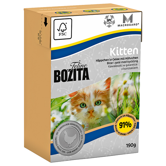Bozita Kitten -kissanruoka - 6 x 190 g