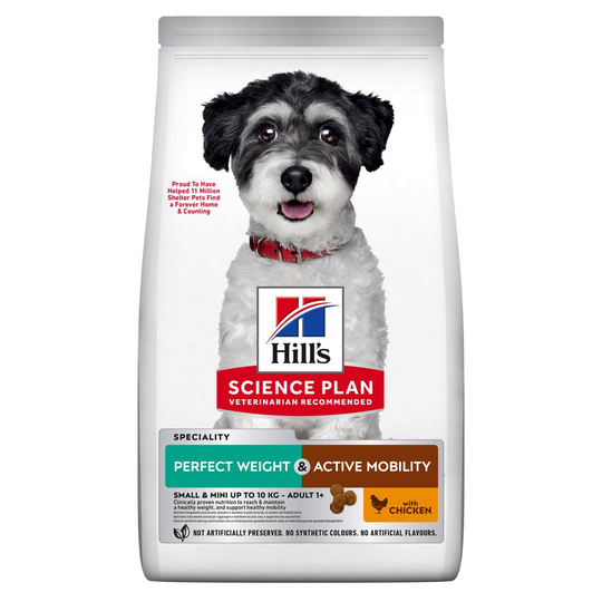 Hill's Science Plan Adult Perfect Weight & Active Mobility Small & Mini -kana - 6 kg