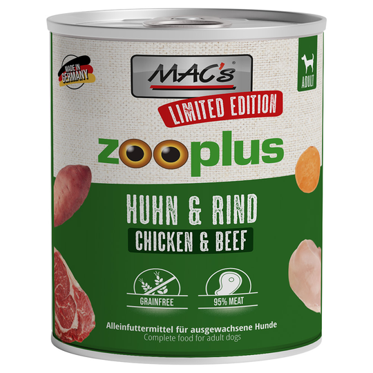 MAC´s Dog Special Edition - säästöpakkaus: 24 x 800 g kana & nauta