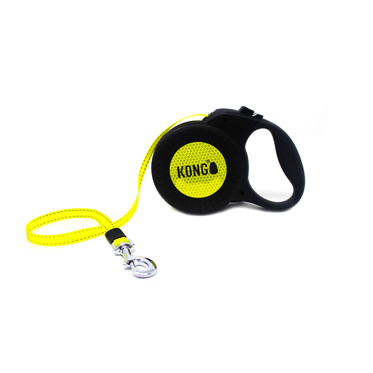 KONG Reflect -kelatalutin, musta - M-koko: max 30 kg, hihnan pituus n. 5 m
