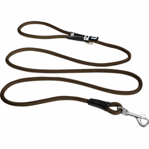CURLI stretch comfort Talutushihna - Ruskea (180 cm x 8 mm)