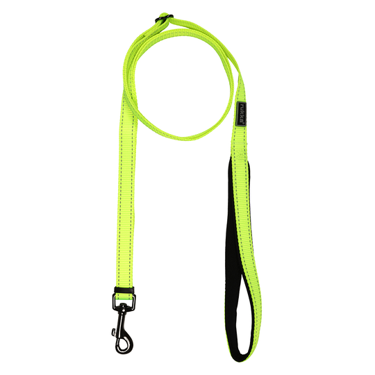 Rukka® Bliss Neon -talutushihna, keltainen - M-koko: pituus 200 cm, leveys 20 mm
