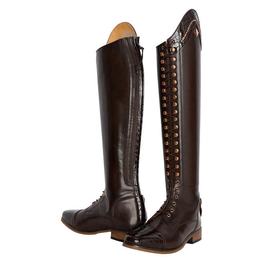 Ratsastussaappaat IRHOlania Dressage Wide Brown-Brown Croco Brown-Brown Croco (41)