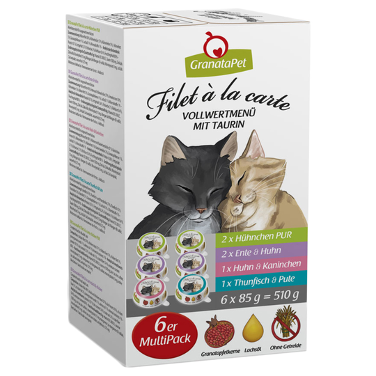 GranataPet Filet à la carte 24 x 85 g - mix (4 makua)
