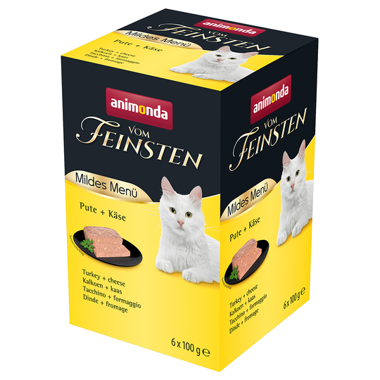 Animonda vom Feinsten Mild Menu Adult 6 x 100 g - kalkkuna + juusto