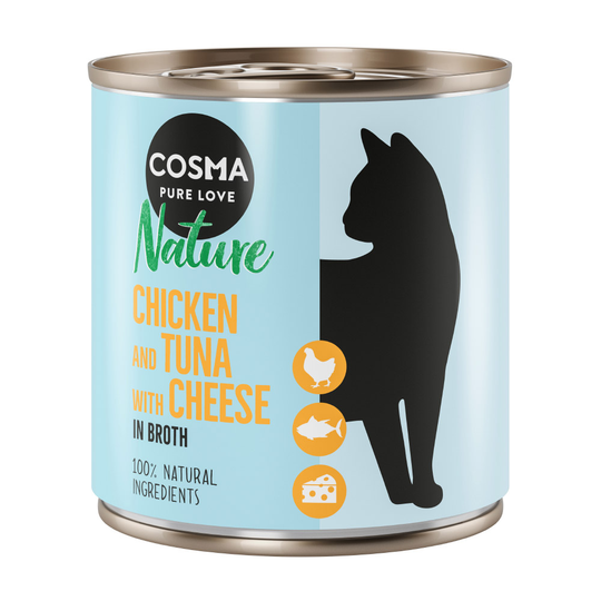 Cosma Nature 6 x 280 g - kana, tonnikala & juusto